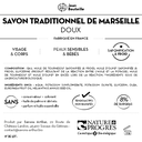 Contre étiquette - Savon de Marseille traditionnel 