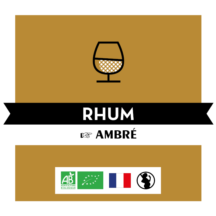 Rhum Ambré Biologique 40% - Bio - BIDON 5L