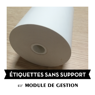 ETIQUETTE sans support 80x25mm - module mère - pour équipement GRAVITY