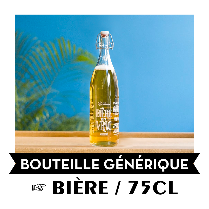 Carton de 20 bouteilles verre - 75cL - générique - &quot;Bière en vrac&quot;