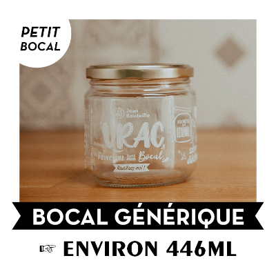 Carton de 36 bocaux env. 446ml - &quot;Le principal dans mon bocal&quot; - Petit format