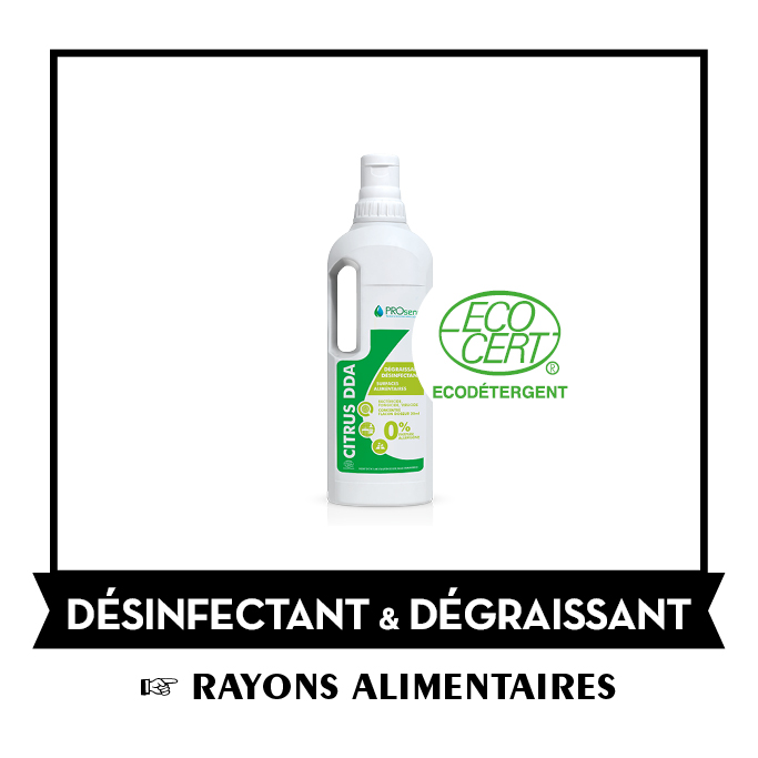 [LAV040] Désinfectant et dégraissant concentré Citrus DDA - AVEC rinçage