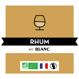 [JB0031BDN05] Rhum Blanc biologique 40% - Bio - BIDON 5L