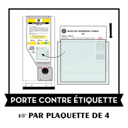 [ETI002] Porte contre étiquette - Plaquette x4