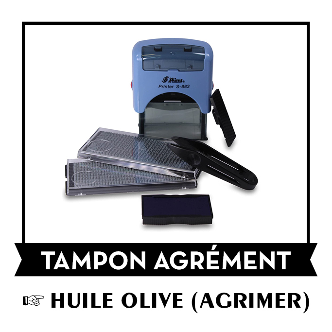 [TAMPON001] Tampon agrément huile d'olive (AGRIMER)