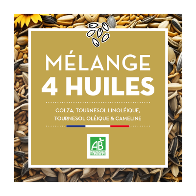 [JB0090BIB10] Mélange 4 Huiles - Bio - BIB 10L