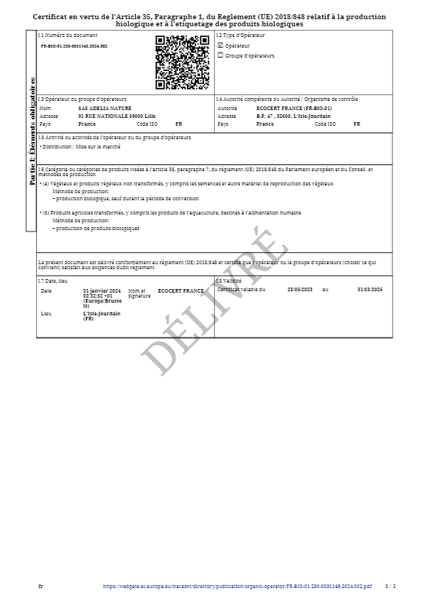 31-03-2025 Certificat AGRICULTURE BIOLOGIQUE ADELIA NATURE (5)